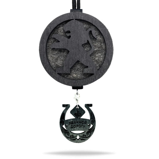 Vonný prívesok Peugeot v čiernej farbe